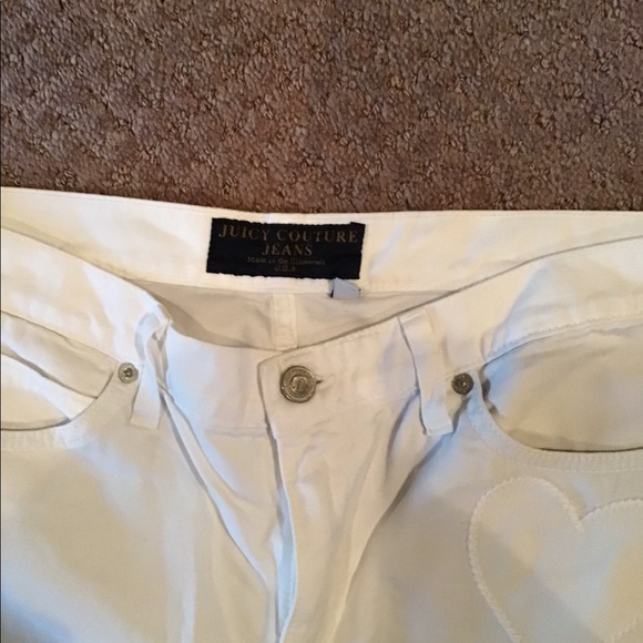 🌷JUICY COUTURE WHITE JEANS SIZE 30 - Picture 2 of 9